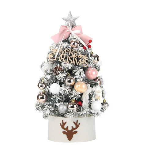    DIYChristmasTreeHomeUseSmallFlockingChristmasTreeSet-Veeddydropshipping-4