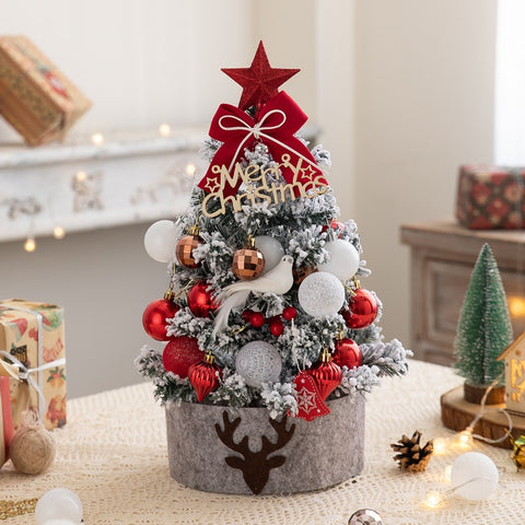         DIYChristmasTreeHomeUseSmallFlockingChristmasTreeSet-Veeddydropshipping-6