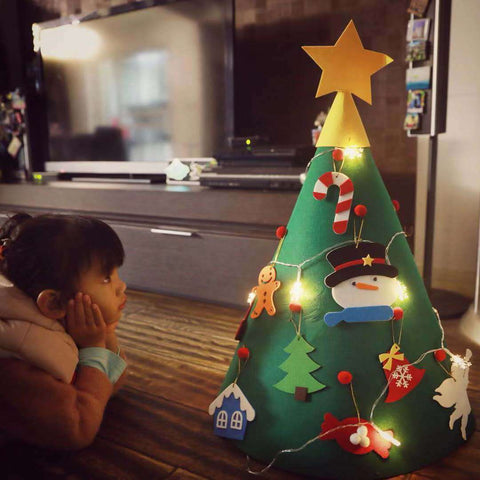       DIYFeltChristmasTreeStereoscopicChristmasTreeHangingChildrenPuzzle-Veeddydropshipping-4