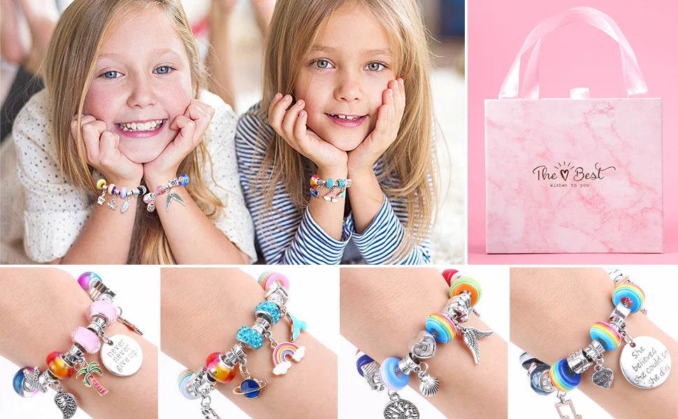    DIYGorgeousBraceletSetUnicornCuteJewelleryGift-Veeddydropshipping-4