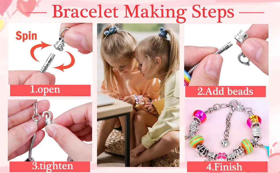    DIYGorgeousBraceletSetUnicornCuteJewelleryGift-Veeddydropshipping-5