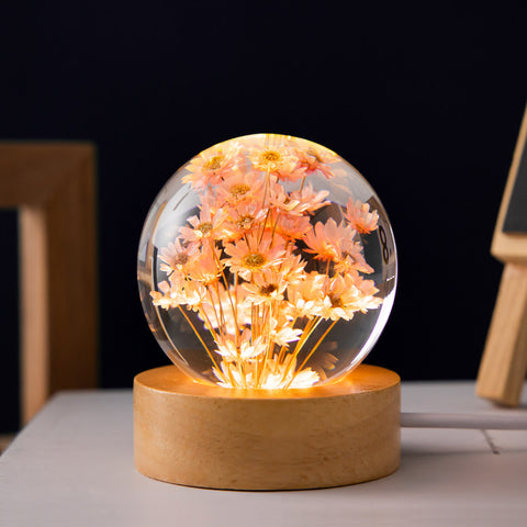      DandelionGlowNightLightCrystalBallWoodenBaseChristmasGifts-Veeddydropshipping-6