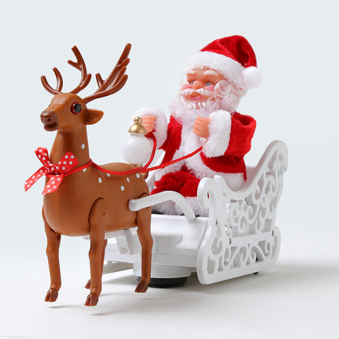 DeerPullingCarMusicalElectricSantaClausKidsToys-Veeddydropshipping-2