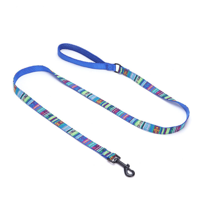    EngravedMetalBuckleBohemianStripePlaidPetCollar-Veeddydropshipping-15