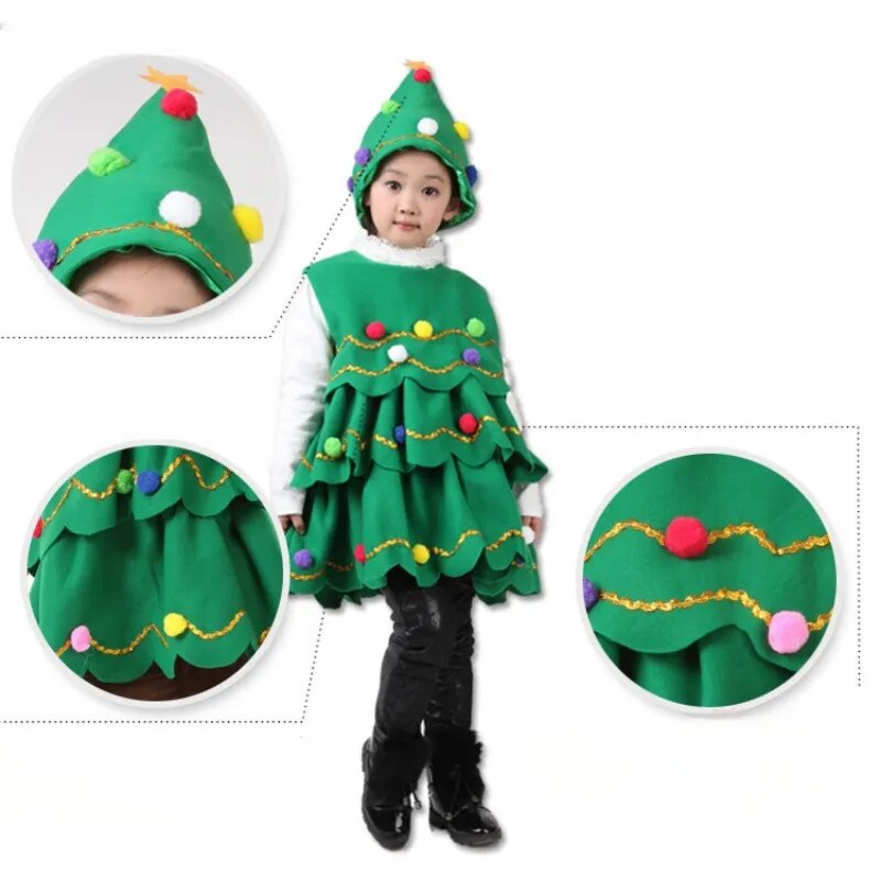       GirlsChristmasCostumesChildrenChristmasTreePerformanceCostumes-Veeddydropshipping-3