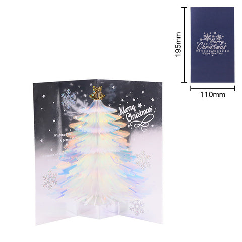       GlitterChristmasGreetingCardsChristmasTreePopUpCards-Veeddydropshipping-5