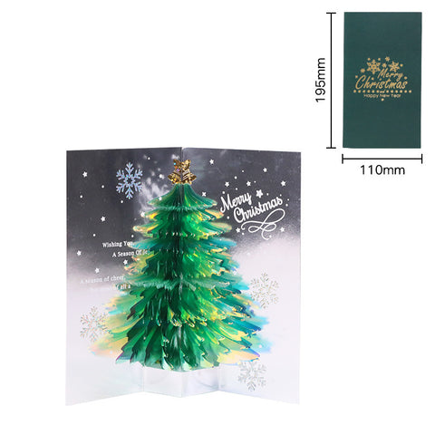    GlitterChristmasGreetingCardsChristmasTreePopUpCards-Veeddydropshipping-6