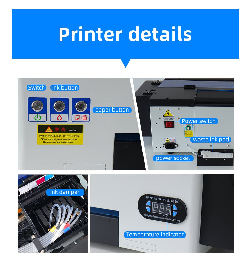 A3 DTF Printer A3 R1390 DTF Printer Directly To Film DTF Transfer Film -Veeddydropshipping