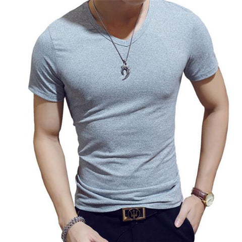 Men's Fitness Tight Top Men's Fitness Short Sleeve Slim Fit T-shirt-Veeddydropshipping