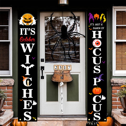 HalloweenAmbienceMagicWitchCoupletDecorationHangingFlag-Veeddydropshipping-12