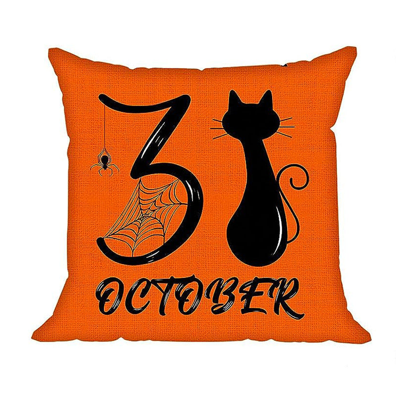 HalloweenBlackCatEnglishHomeDecorPillowCover-Veeddydropshipping-2