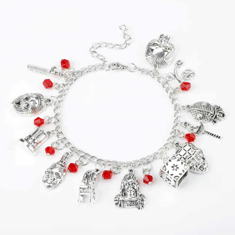 HalloweenBraceletSkullEnamelCharmMetalCharmBracelet-Veeddydropshipping-4
