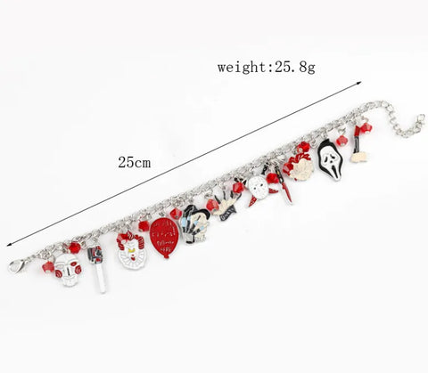 HalloweenBraceletSkullEnamelCharmMetalCharmBracelet-Veeddydropshipping-5