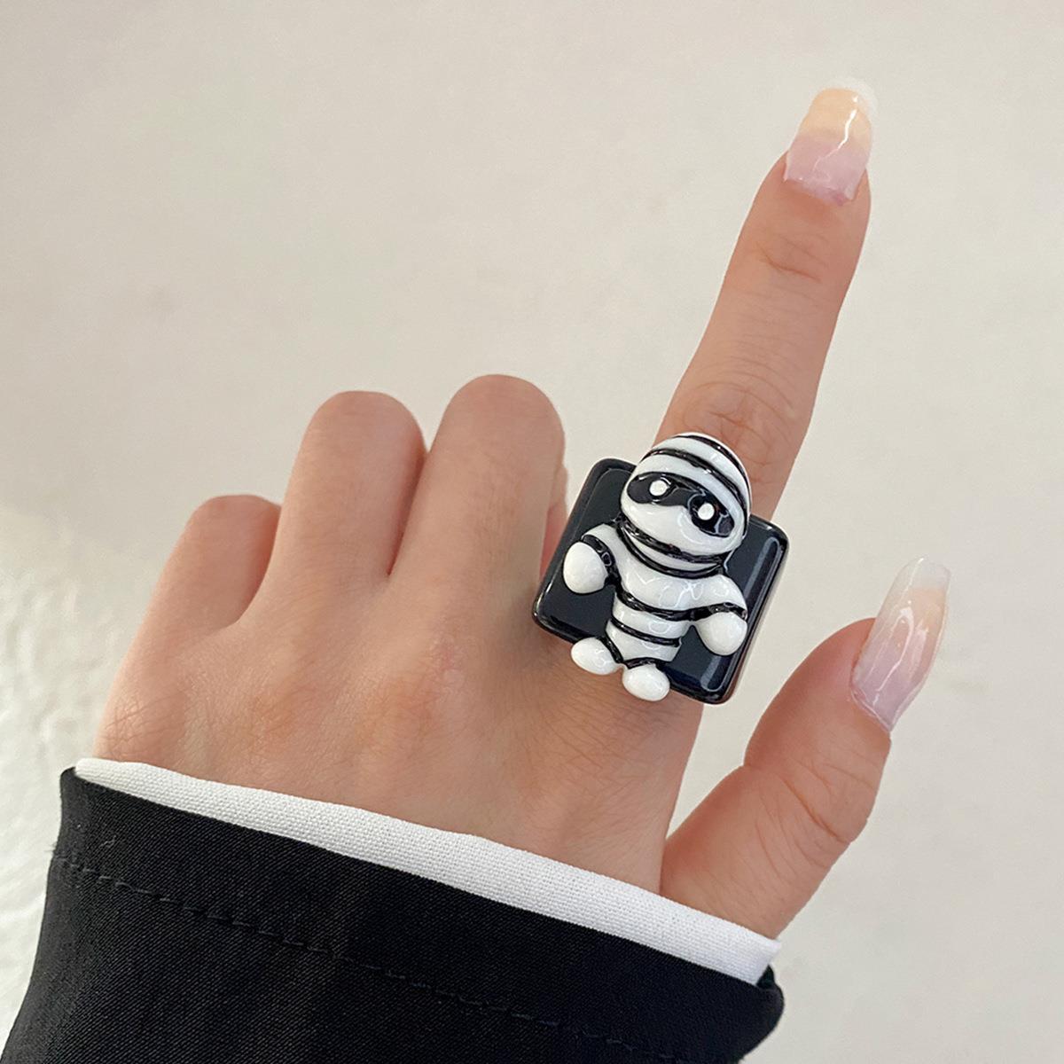 HalloweenCartoonThemePumpkinBatAlloyRing-Veeddydropshipping-10