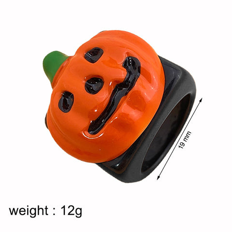 HalloweenCartoonThemePumpkinBatAlloyRing-Veeddydropshipping-14