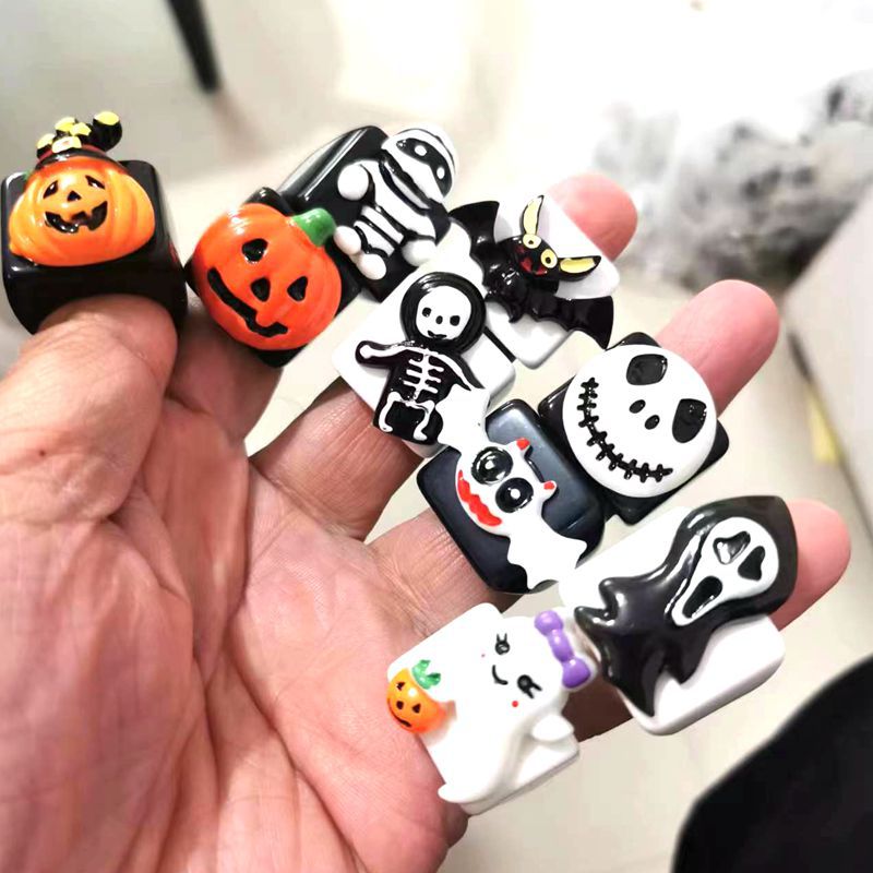HalloweenCartoonThemePumpkinBatAlloyRing-Veeddydropshipping-3