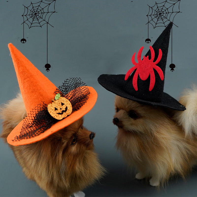 HalloweenCatPetNonWovenWitchCreativeHat-Veeddydropshipping-2