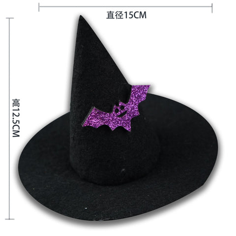 HalloweenCatPetNonWovenWitchCreativeHat-Veeddydropshipping-4