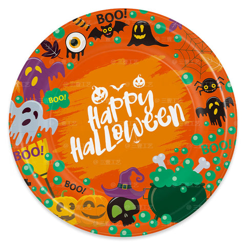 HalloweenPaperCupDinnerPlateDisposableTableware-Veeddydropshipping-4