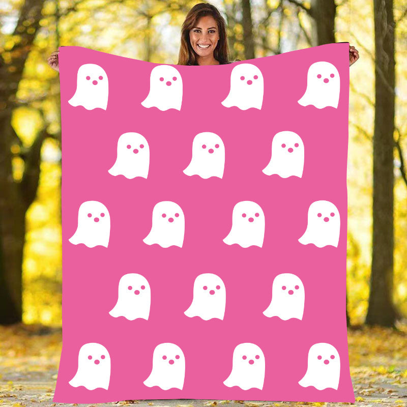 HalloweenPartyDecorationFlannelSpookyBlanketSofaCoverBlanket-Veeddydropshipping-4