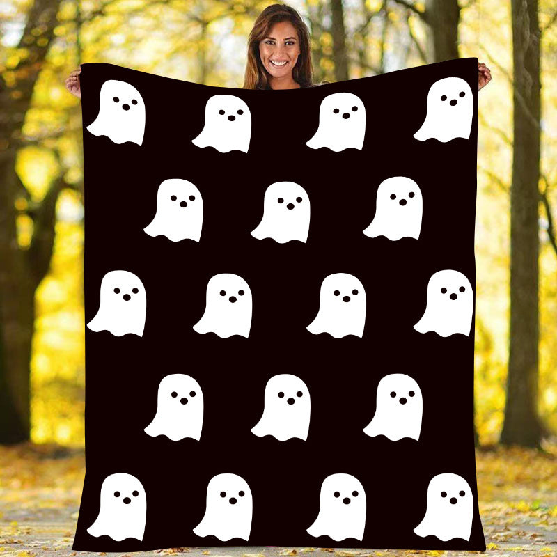 HalloweenPartyDecorationFlannelSpookyBlanketSofaCoverBlanket-Veeddydropshipping-5