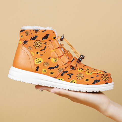 HalloweenPumpkinHeadNon-slipOutsoleLooseCottonShoes-Veeddydropshipping-2