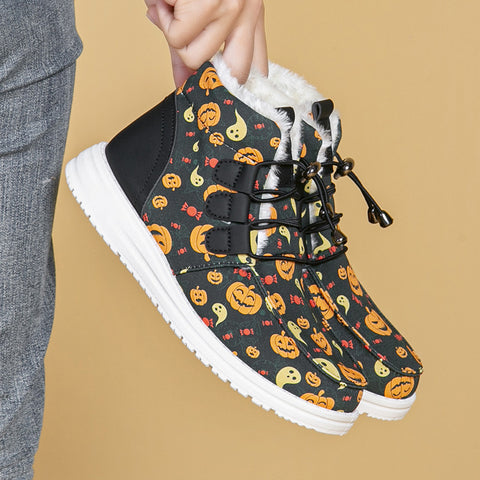 HalloweenPumpkinHeadNon-slipOutsoleLooseCottonShoes-Veeddydropshipping-5