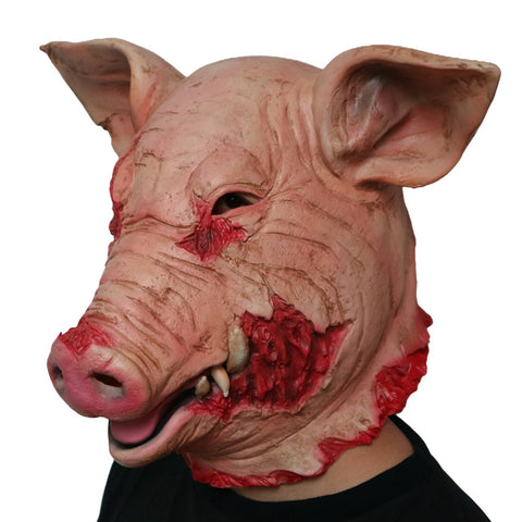 HalloweenRottenFaceScaryPigHeadLatexHeadgear-Veeddydropshipping-6