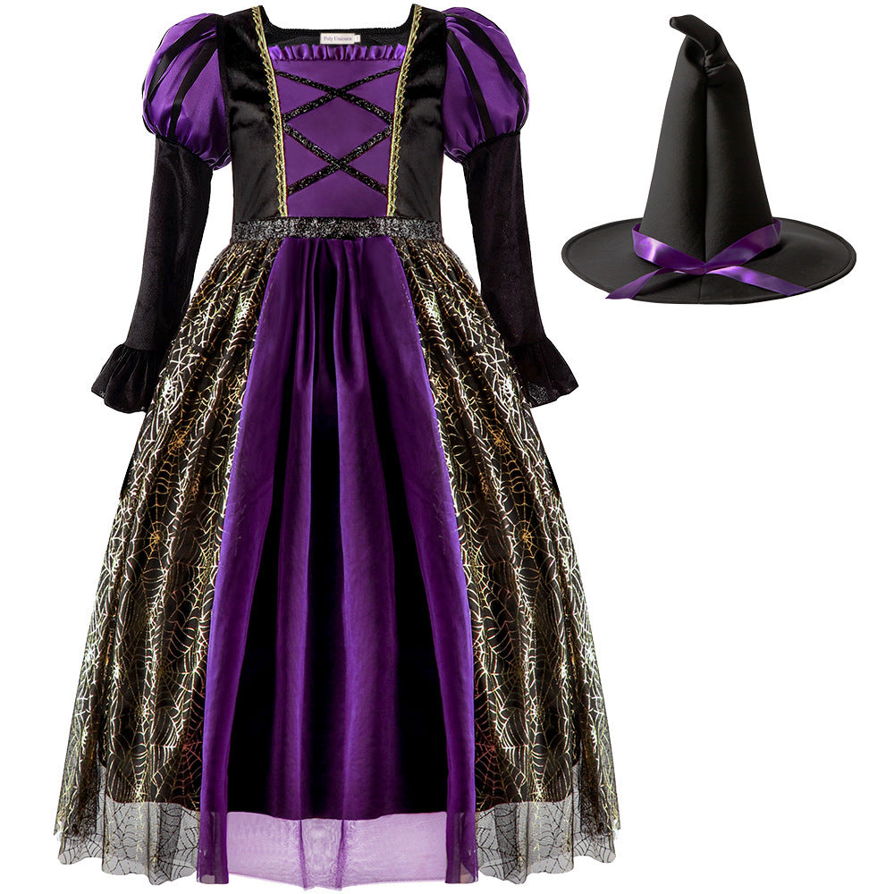 HalloweenSpiderWitchKidsPartyPerformanceCostume-Veeddydropshipping-4