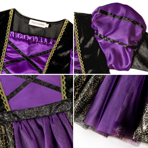 HalloweenSpiderWitchKidsPartyPerformanceCostume-Veeddydropshipping-7