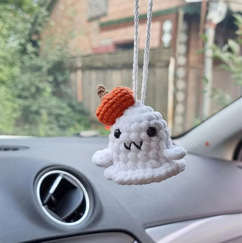 HalloweenSpookyPumpkinAndGhostCarPendant-Veeddydropshipping-1