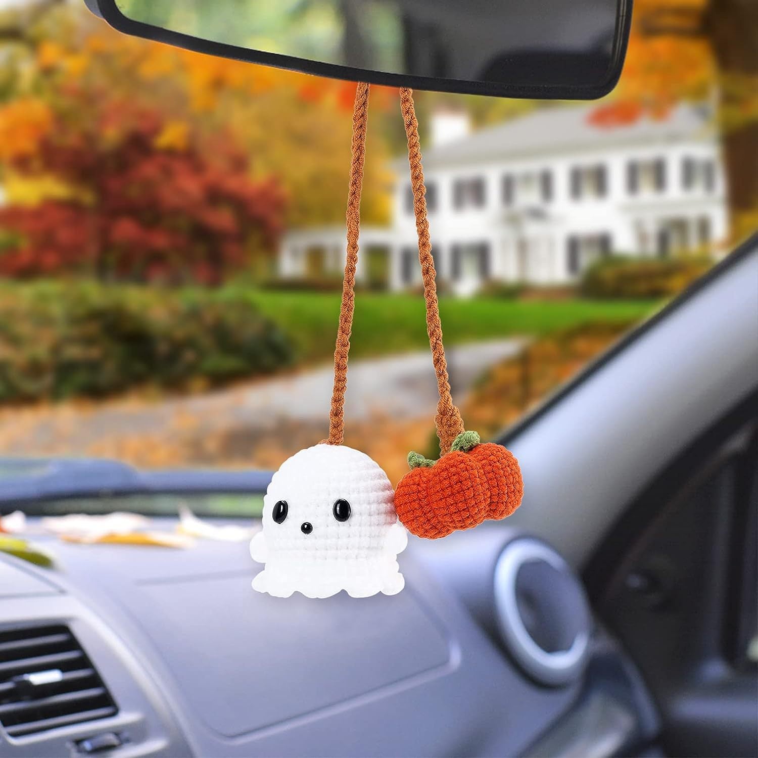 HalloweenSpookyPumpkinAndGhostCarPendant-Veeddydropshipping-4