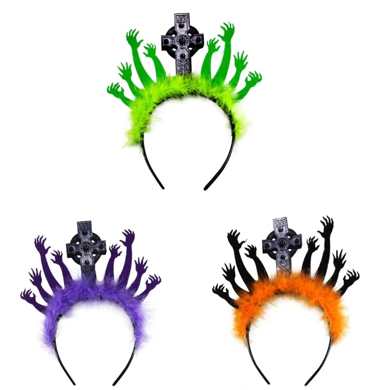 HalloweenZombieHandMedusaSnakeHeadpieceHairband-Veeddydropshipping-1