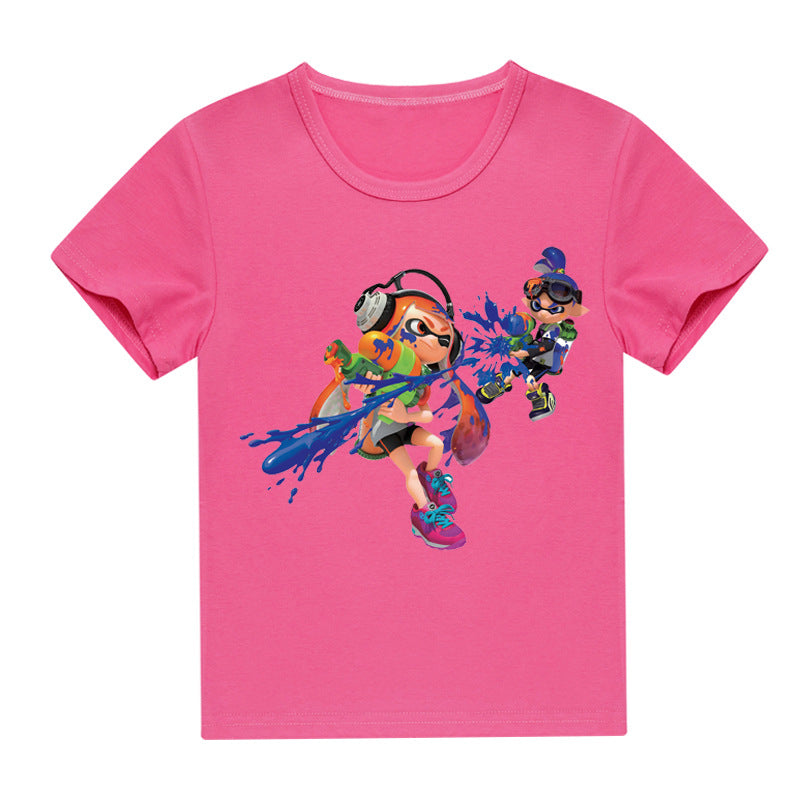 Kids Summer T-shirt Boys Girls Cute Cartoon Clothes-Veeddydropshipping-03