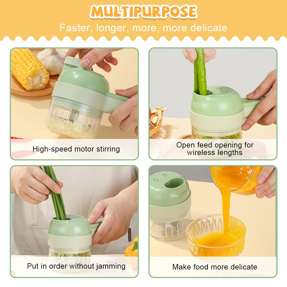       KitchenHandheldMultifunctionCordlessElectricVegetableCutter-Veeddydropshipping-1