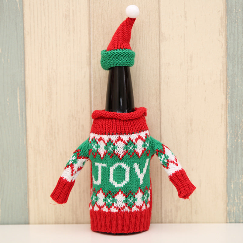       KnittedChristmasBottleSetSweaterRedWineBottleSet-Veeddydropshipping-5