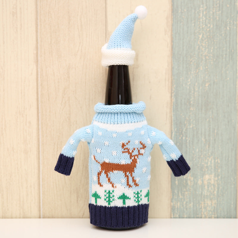 KnittedChristmasBottleSetSweaterRedWineBottleSet-Veeddydropshipping-8