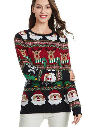       KnitwearEuropeanAndAmericanWinterLooseWomen_sChristmasSweaters-Veeddydropshipping-2