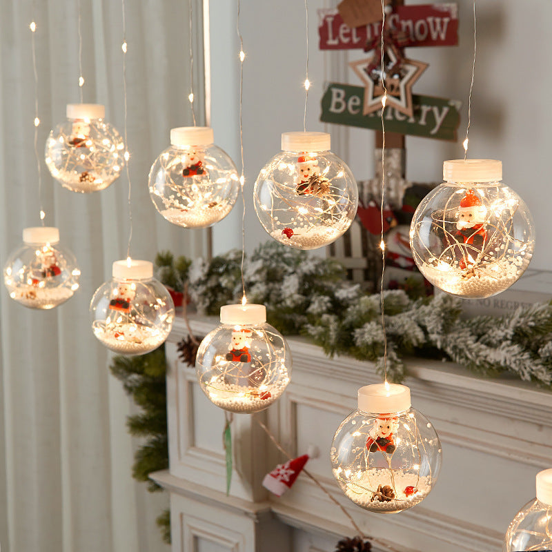       LEDChristmasWishingBallCurtainLightsSnowmanChristmasWindow-Veeddydropshipping-2