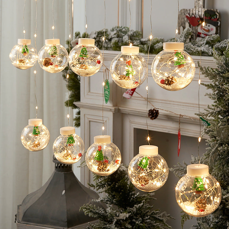    LEDChristmasWishingBallCurtainLightsSnowmanChristmasWindow-Veeddydropshipping-7