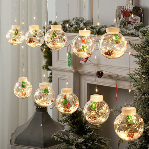    LEDChristmasWishingBallCurtainLightsSnowmanChristmasWindow-Veeddydropshipping-7
