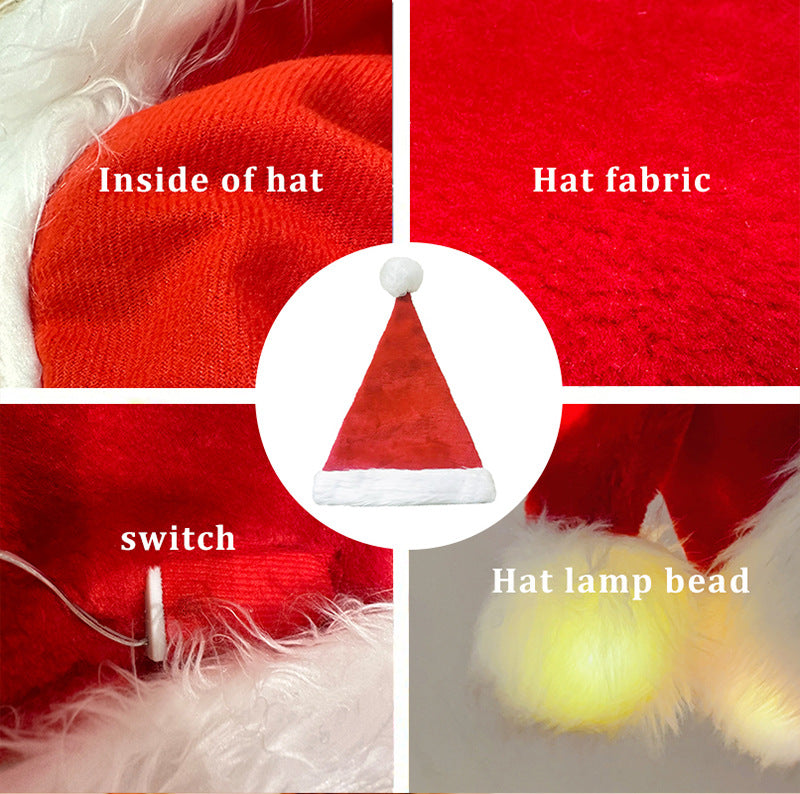 LEDLightsPlushKidsAdultChristmasHat-Veeddydropshipping-2