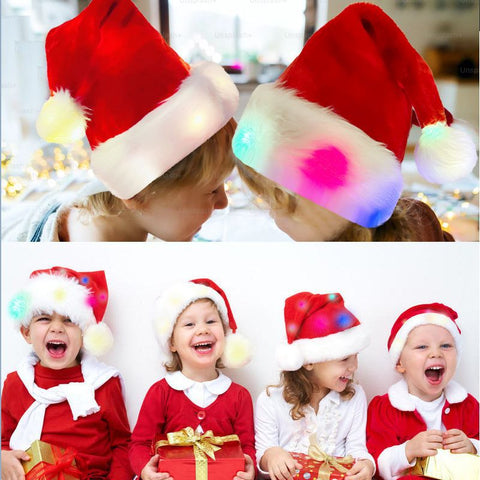       LEDLightsPlushKidsAdultChristmasHat-Veeddydropshipping-3