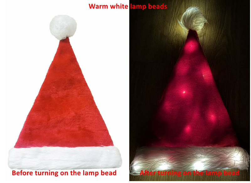       LEDLightsPlushKidsAdultChristmasHat-Veeddydropshipping-9