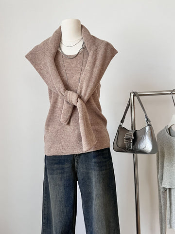 LongSleeveStraplessCasualCamisoleTopTwoPieceSet-Veeddydropshipping-5
