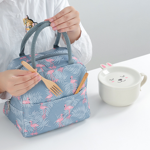 Lunch Box Bag Portable Aluminum Lunch Portable Bag Canvas Insulation Bag Camping-veeddydropshipping-2