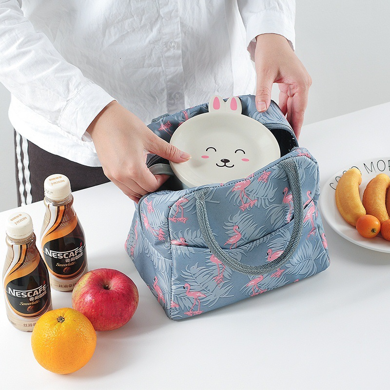 Lunch Box Bag Portable Aluminum Lunch Portable Bag Canvas Insulation Bag Camping-veeddydropshipping-3