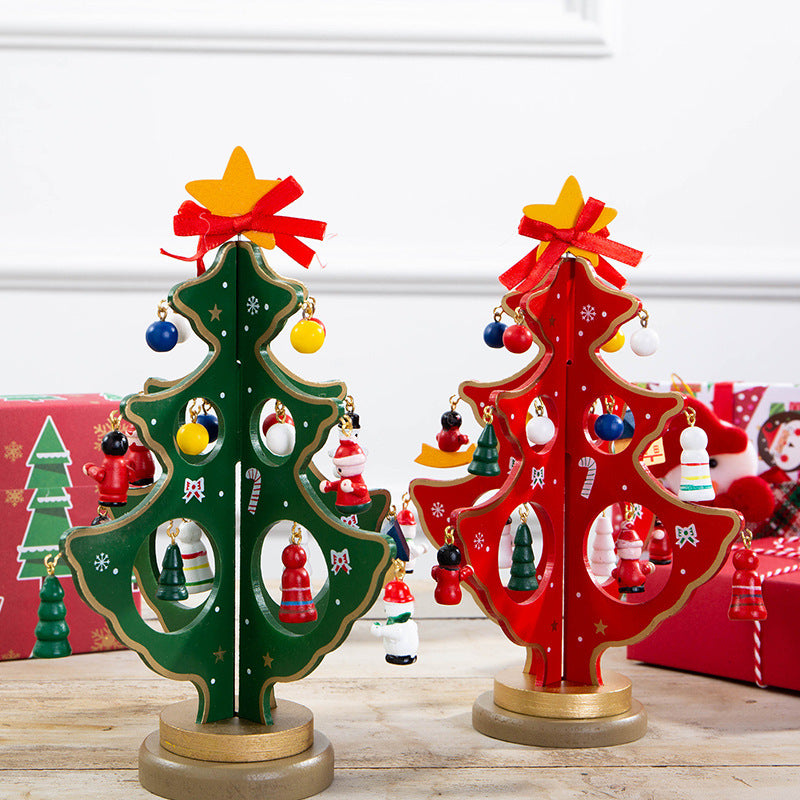       MiniChristmasTreeWoodenOrnamentWindowDisplay-Veeddydropshipping-4