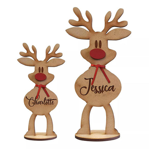    MooseFamilyDiyNameOrnamentFreestandingReindeerChristmasDecorationKeepsake-Veeddydropshipping-5