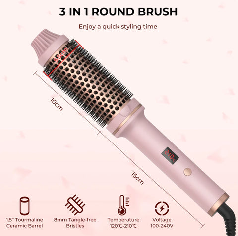 Multifunctional Hair Curler Straight Comb Thermal Brush-Veeddydropshipping